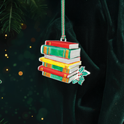 Book Stack Christmas Tree Decoration