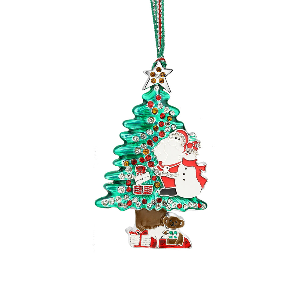 Santa & Snowman Christmas Tree Decoration