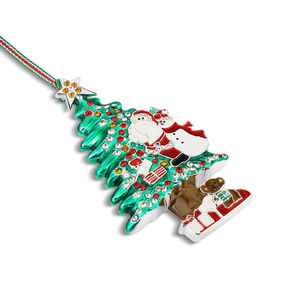 Santa & Snowman Christmas Tree Decoration