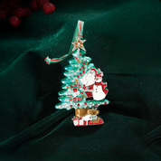 Santa & Snowman Christmas Tree Decoration