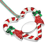 Candy Cane Heart Christmas Tree Decoration