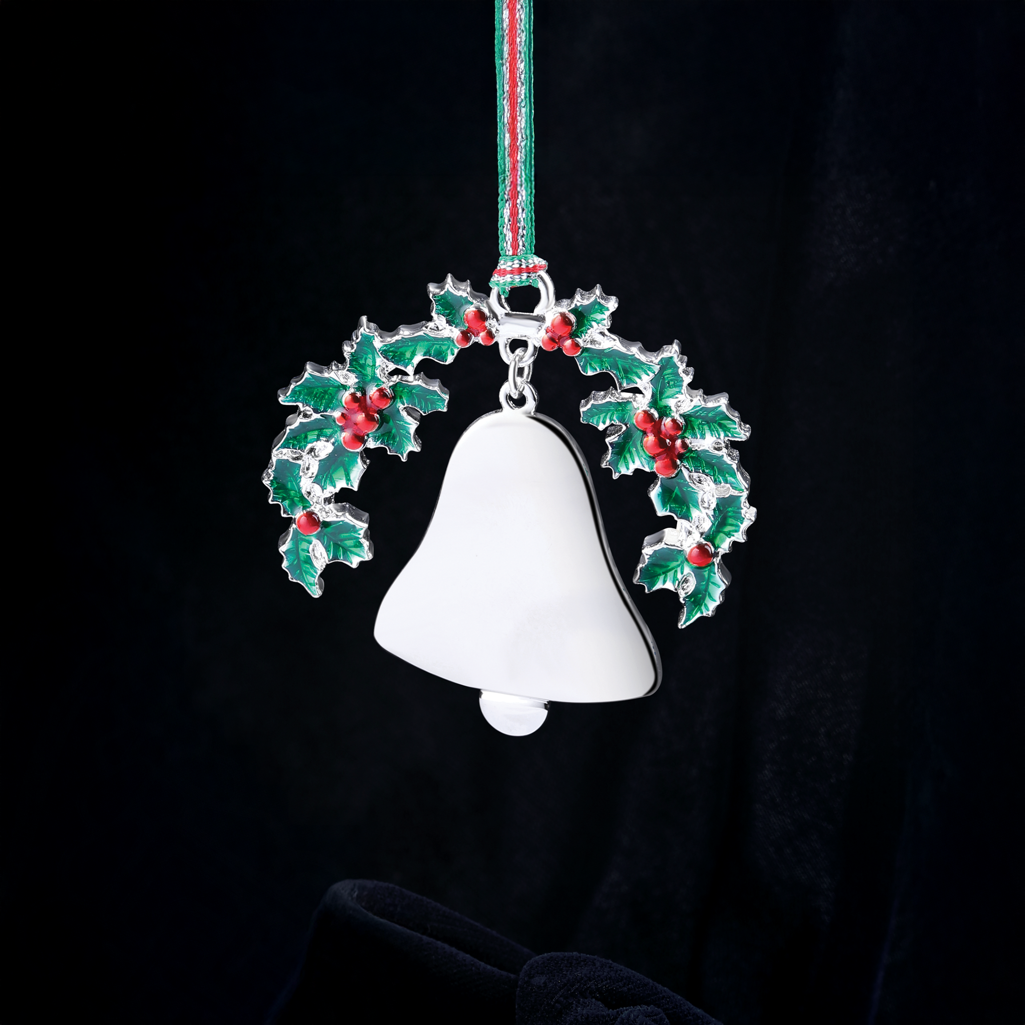 Bell and Holly Christmas Tree Decoration