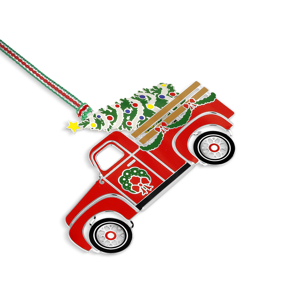 Car with Tree Christmas Decoration