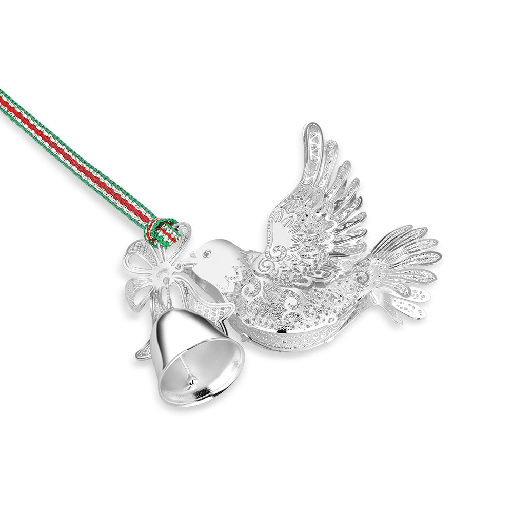 Dove with Bell Christmas Tree Decoration