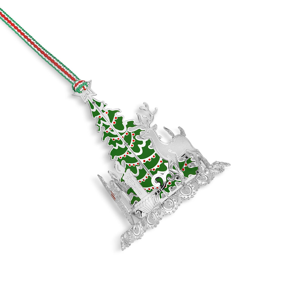 Snowman Carousel Christmas Tree Decoration