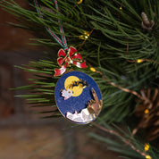 Gold Plated Santa Sleigh Christmas Tree Decoration