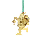 Skating Santa Christmas Tree Decoration
