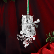 Owl with Scarf Christmas Tree Decoration