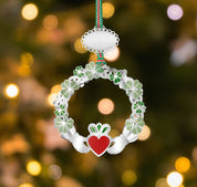 Claddagh with Shamrock Christmas Tree Decoration