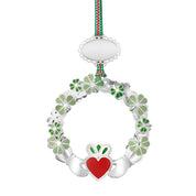 Claddagh with Shamrock Christmas Tree Decoration