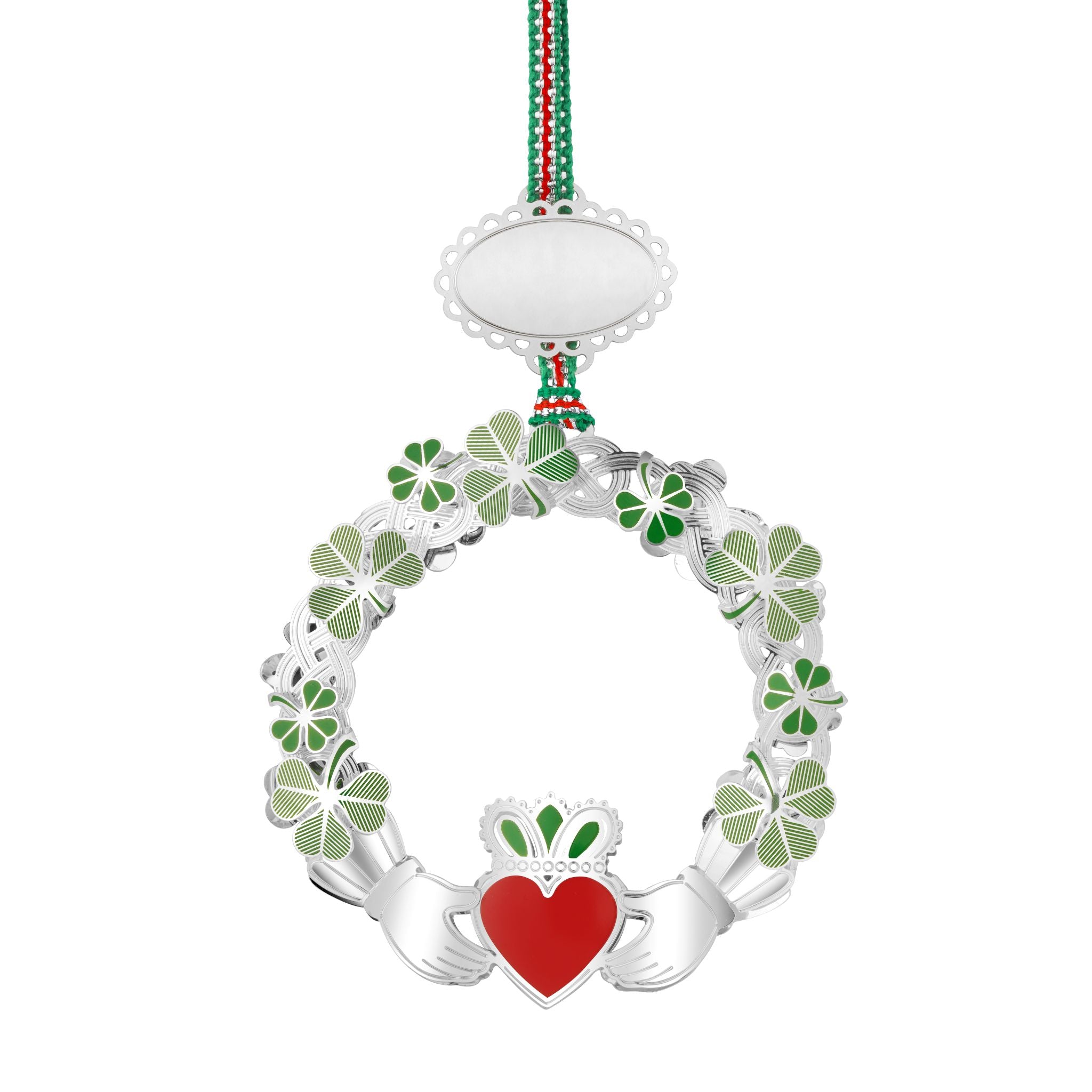 Claddagh with Shamrock Christmas Tree Decoration