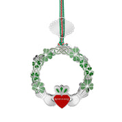 Claddagh with Shamrock Christmas Tree Decoration