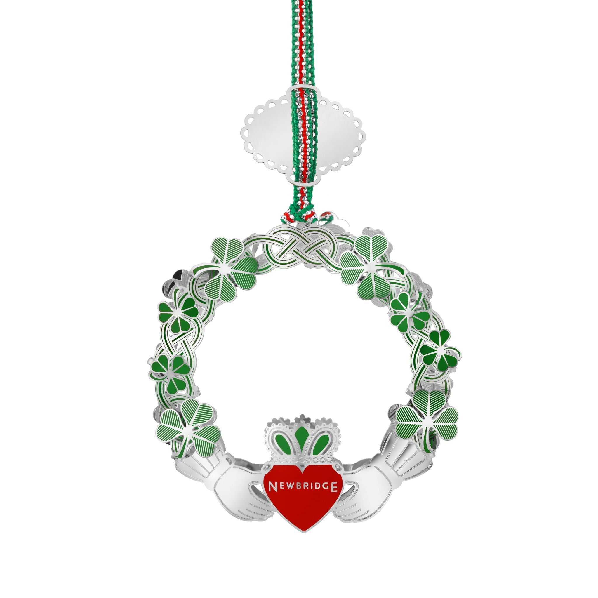 Claddagh with Shamrock Christmas Tree Decoration
