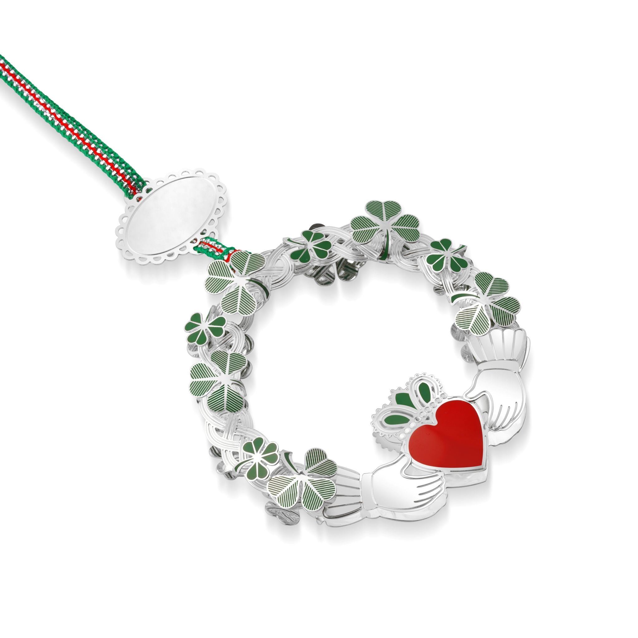 Claddagh with Shamrock Christmas Tree Decoration