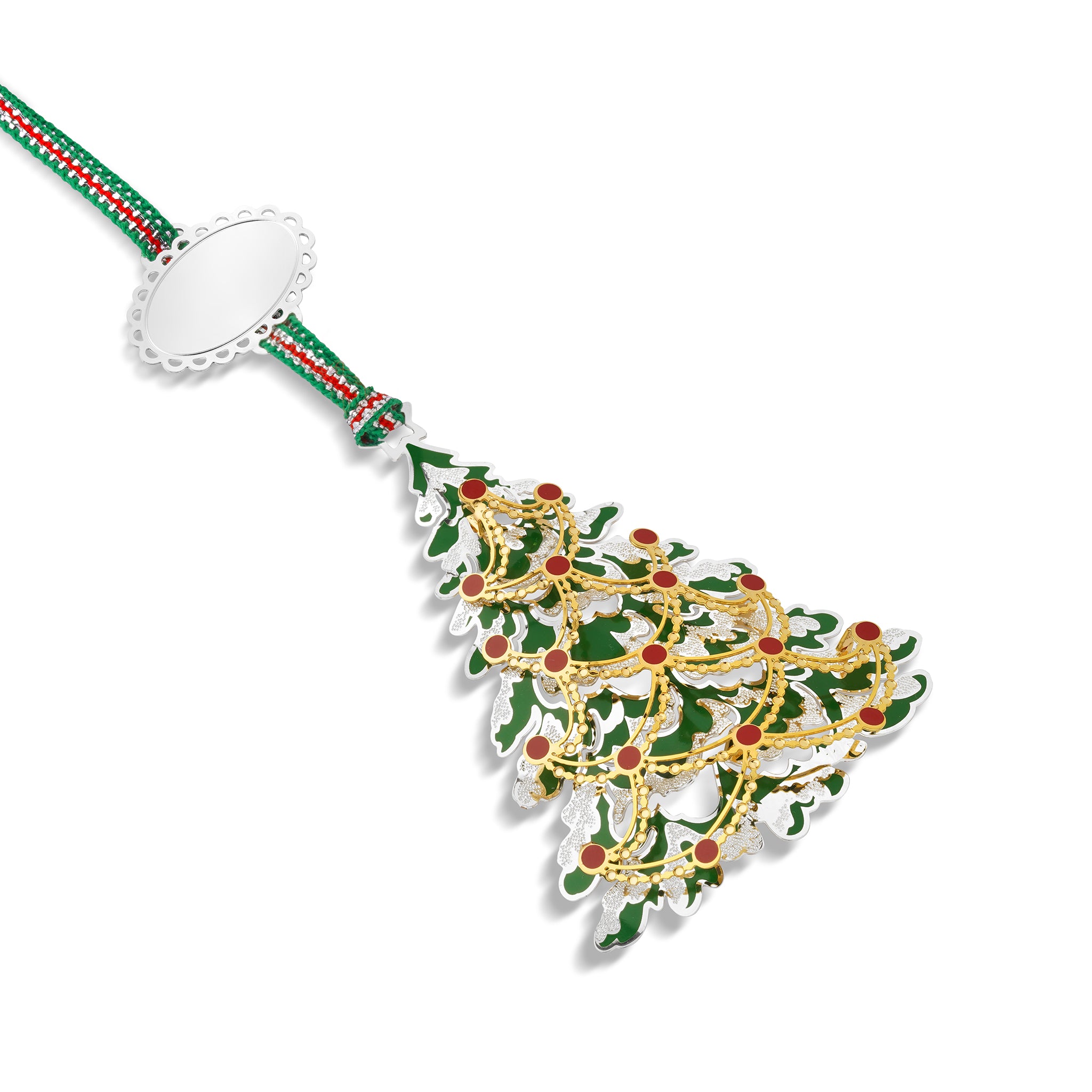 Gold & Silver Plated Christmas Tree Decoration