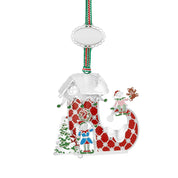 Red Boot with Elves Christmas Tree Decoration