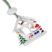 Santa and Robin Christmas Tree Decoration