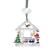 Santa and Robin Christmas Tree Decoration