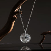Silver Plated Sphere Pendant
