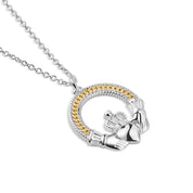 Gold & Silver Plated Claddagh Pendant