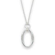 Silver Plated Oval Spectacle Holder Pendant