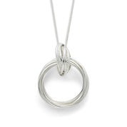Silver Plated Multi Circle Pendant