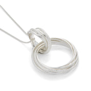Silver Plated Multi Circle Pendant