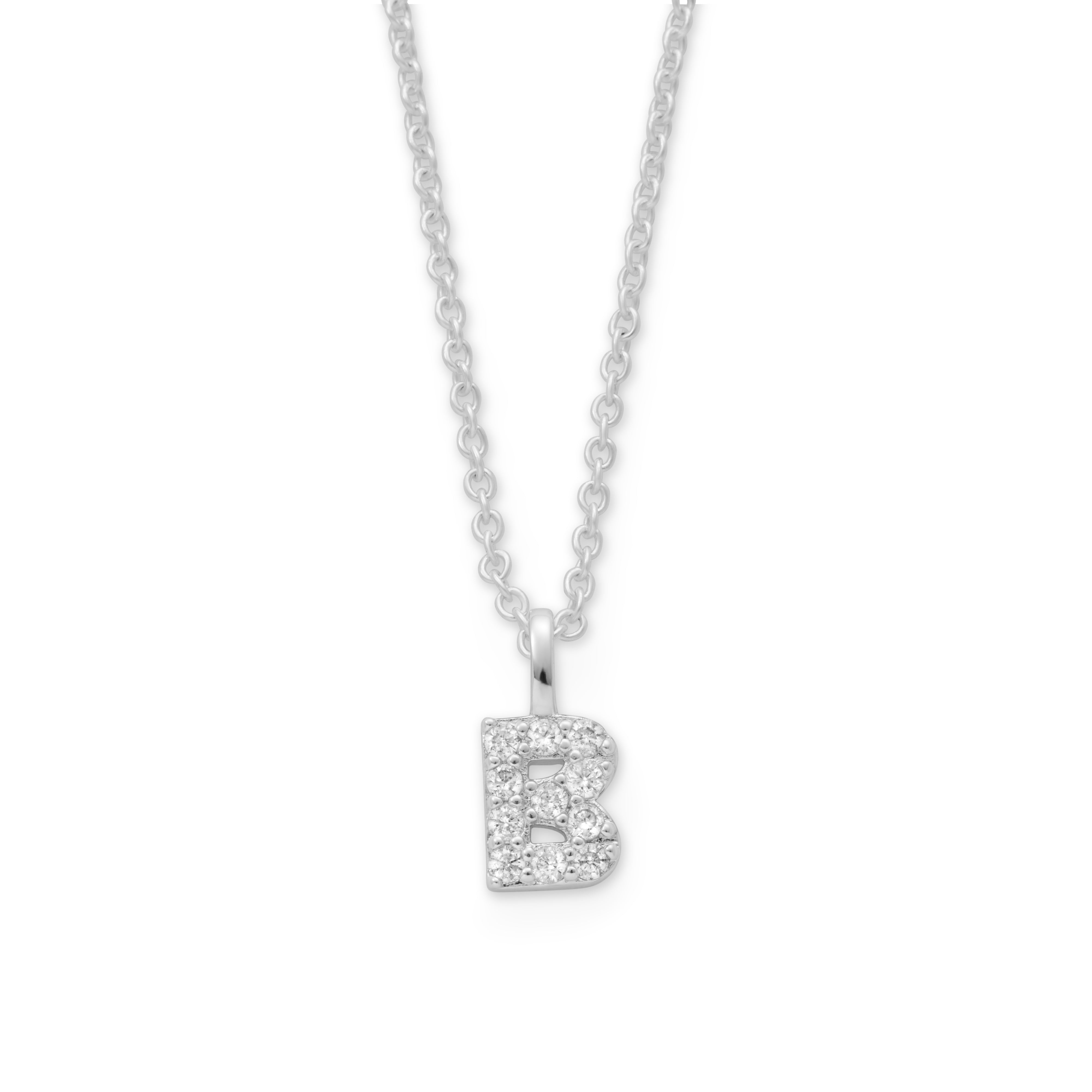 Silver Plated Alphabet Pendant