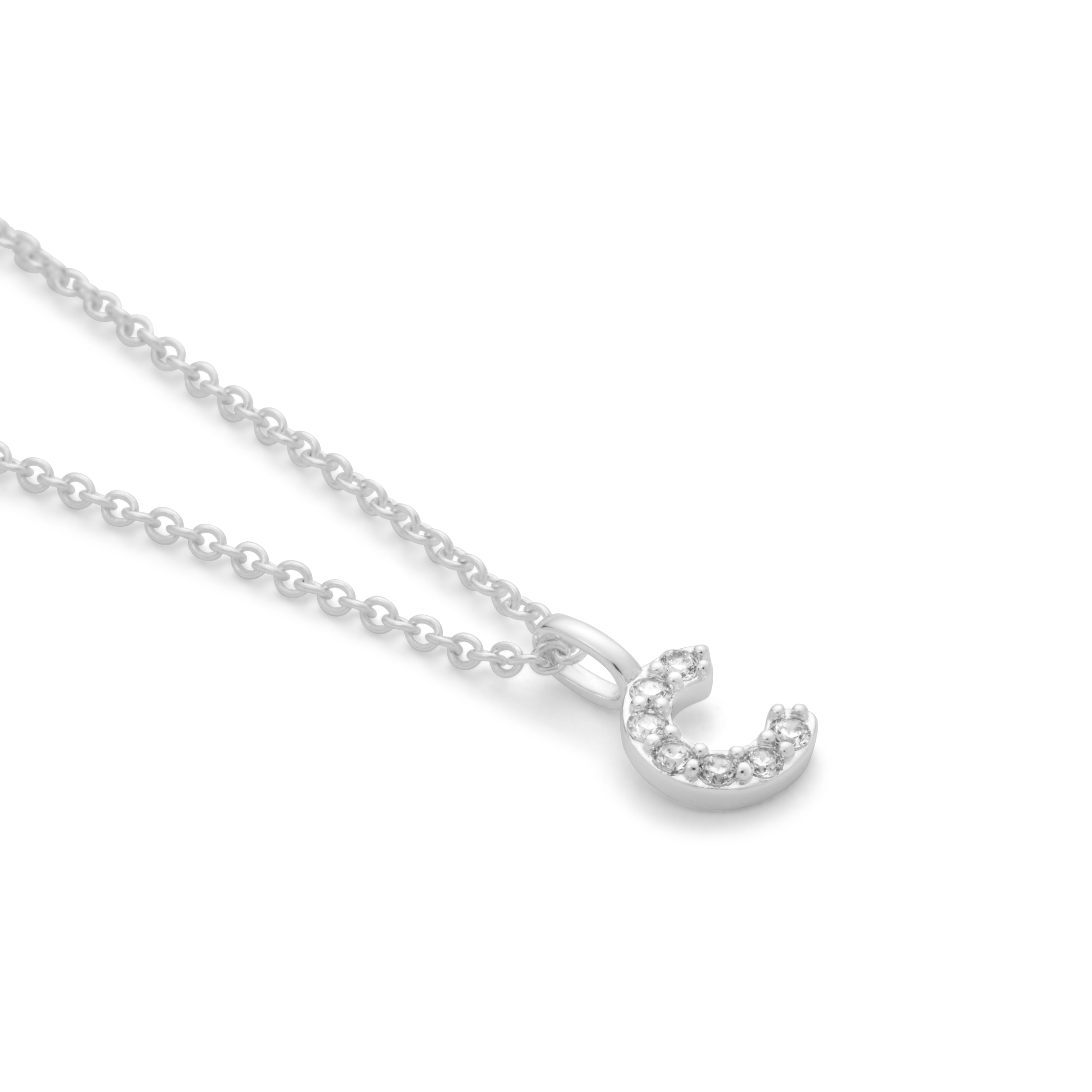 Silver Plated Alphabet Pendant