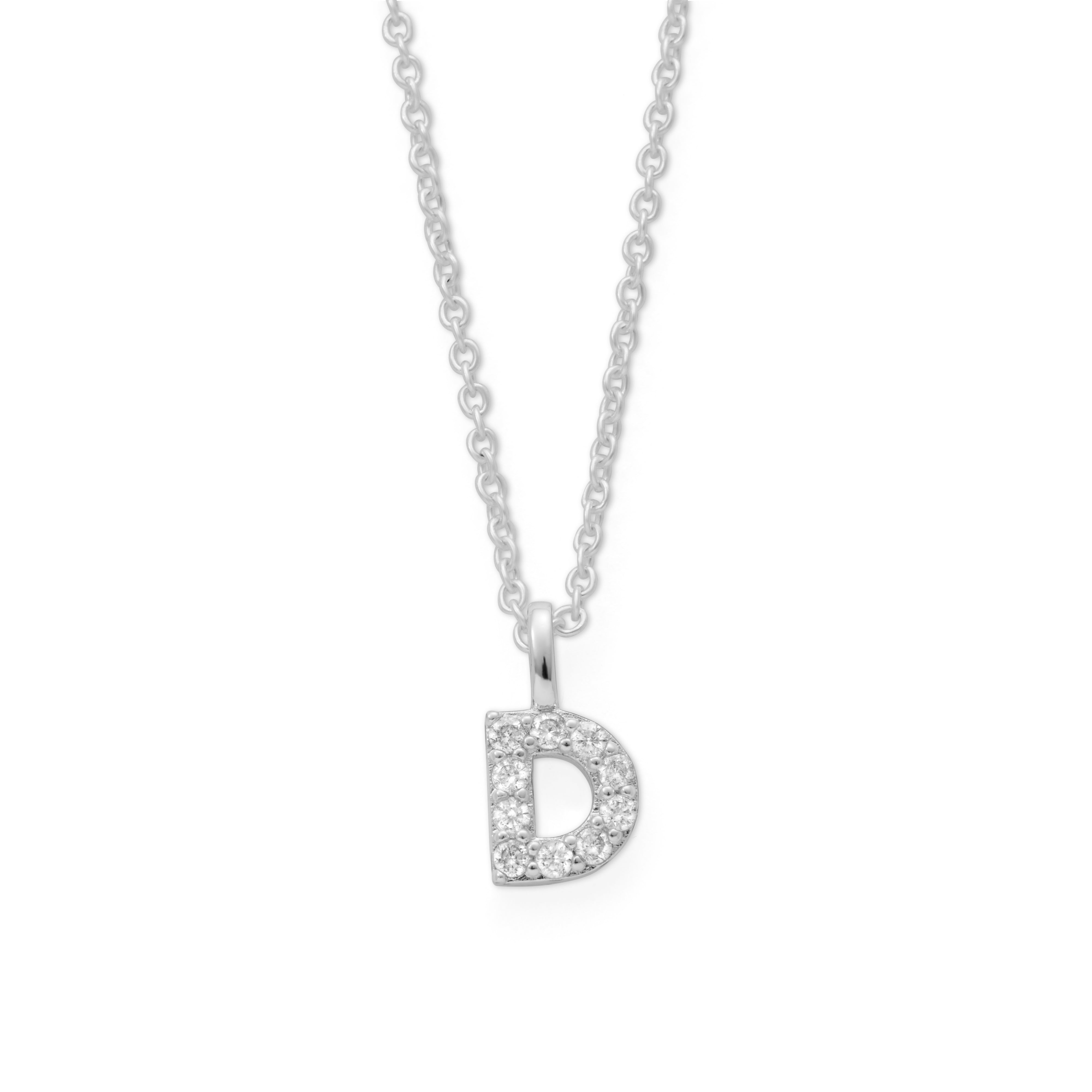Silver Plated Alphabet Pendant