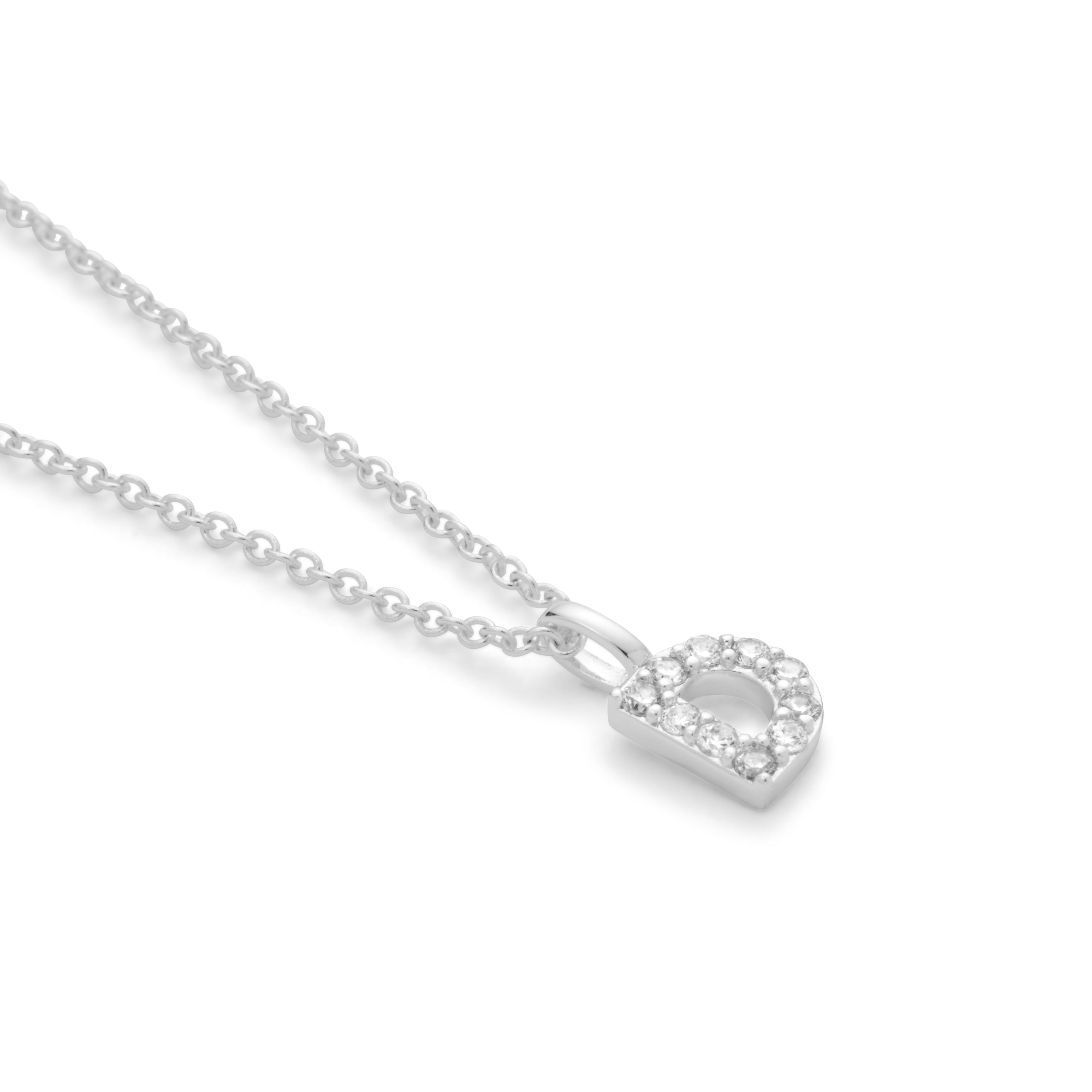 Silver Plated Alphabet Pendant