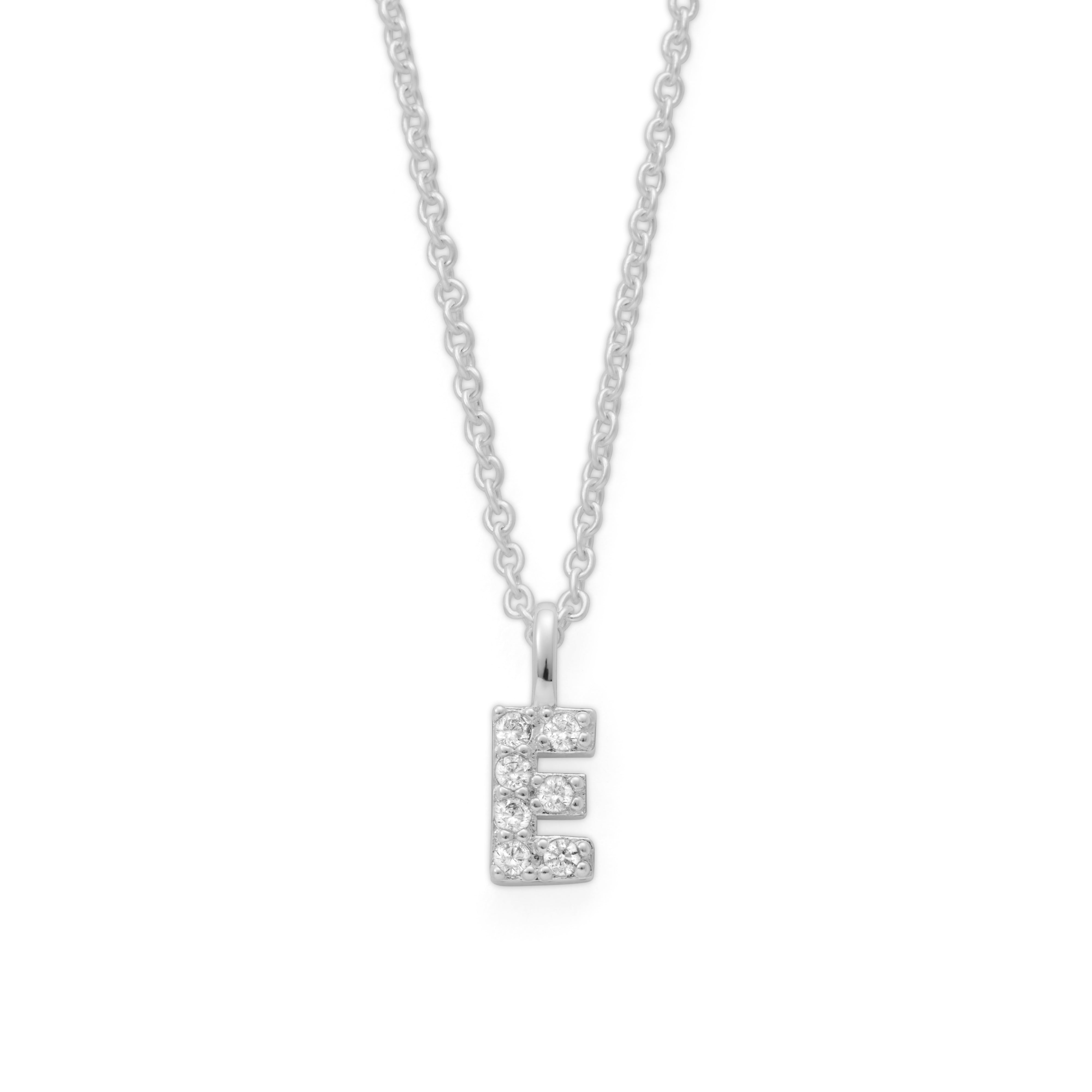 Silver Plated Alphabet Pendant