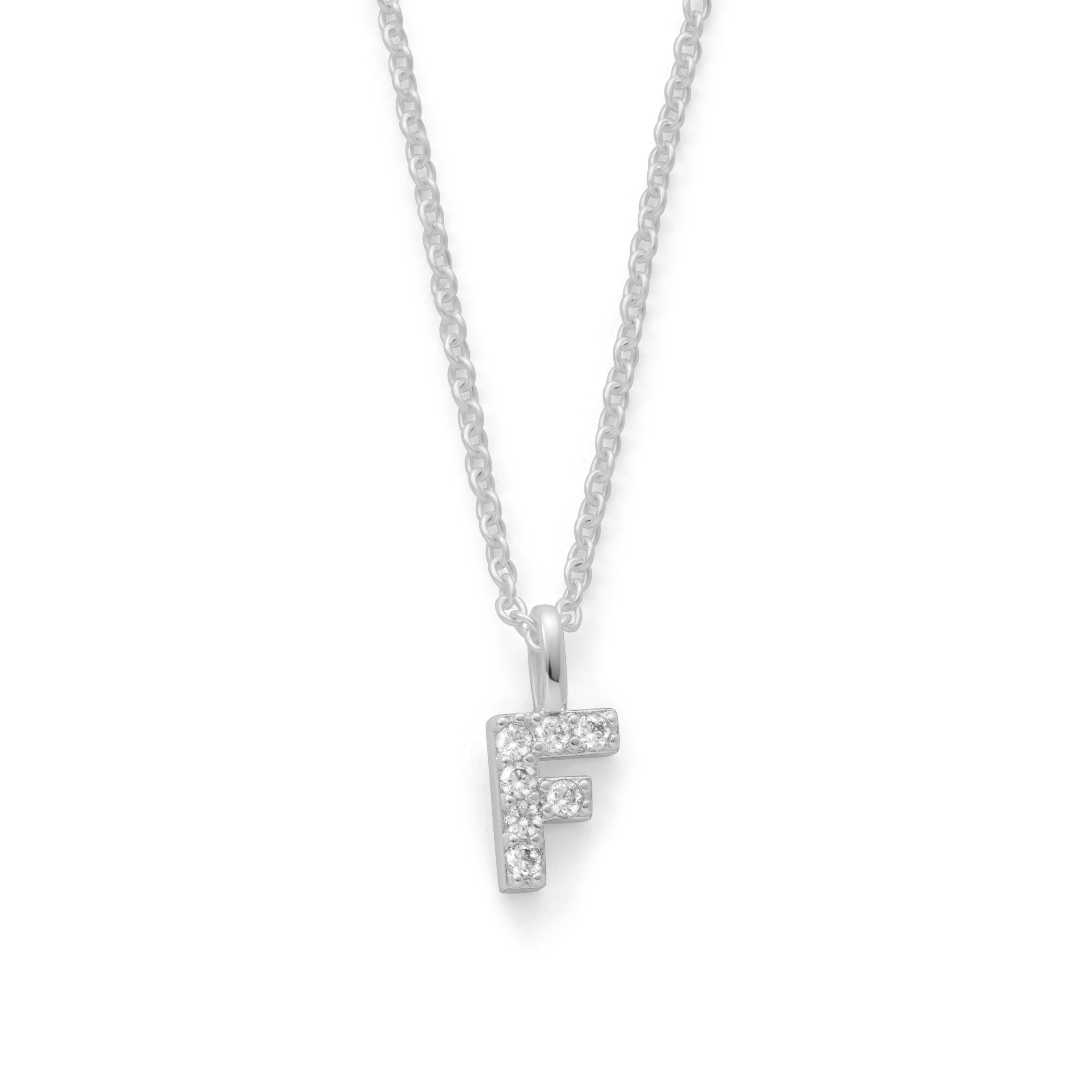 Silver Plated Alphabet Pendant
