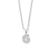Silver Plated Alphabet Pendant