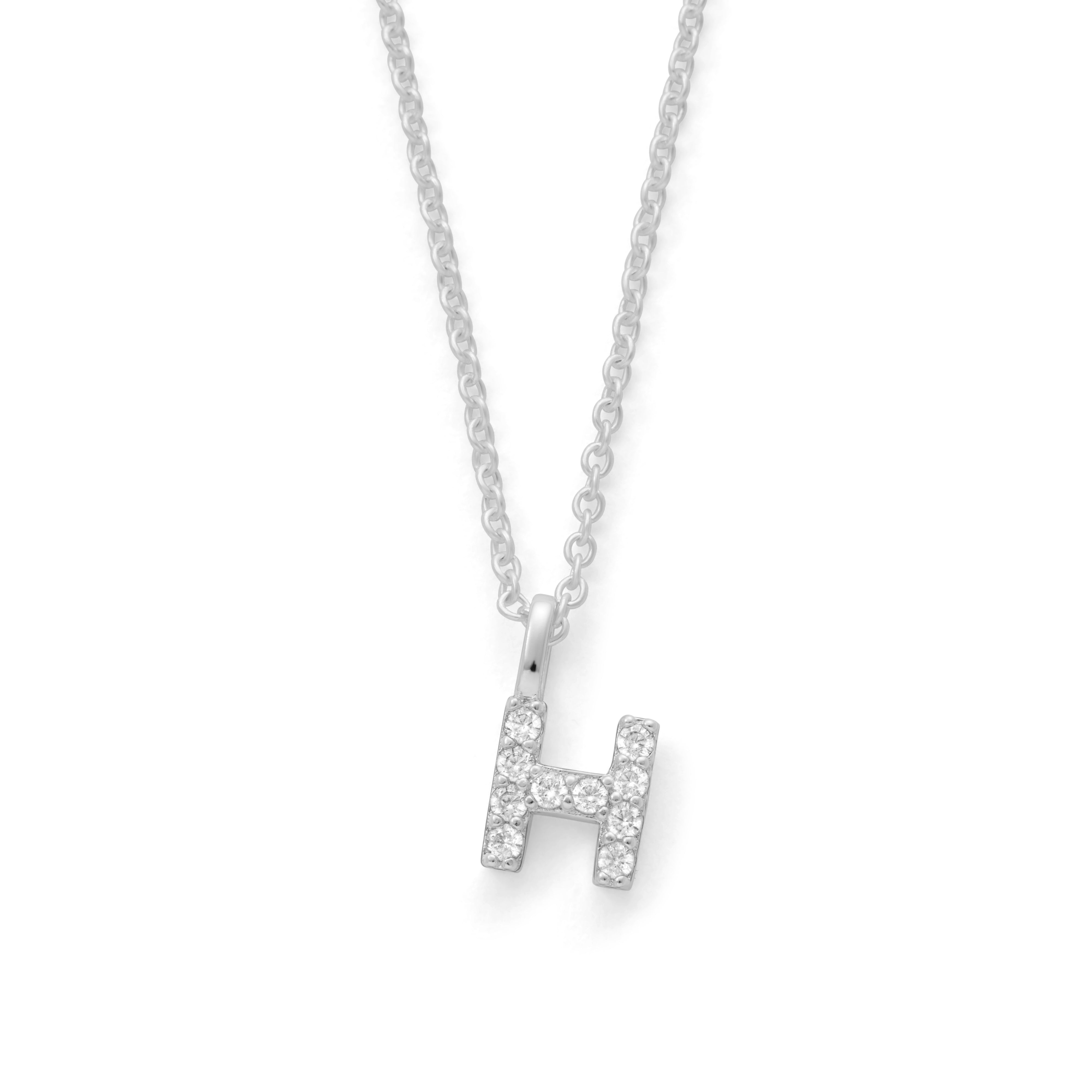 Silver Plated Alphabet Pendant