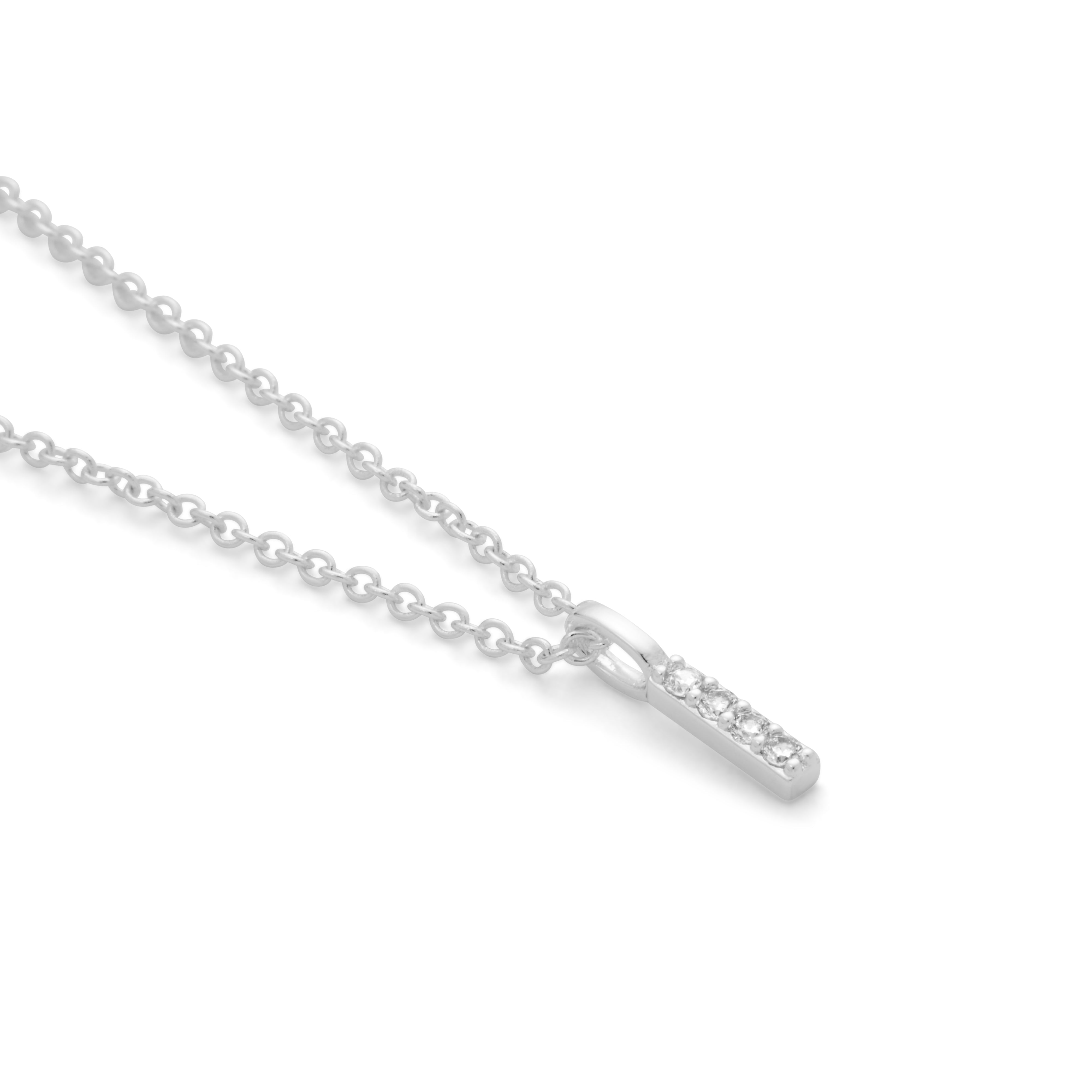 Silver Plated Alphabet Pendant