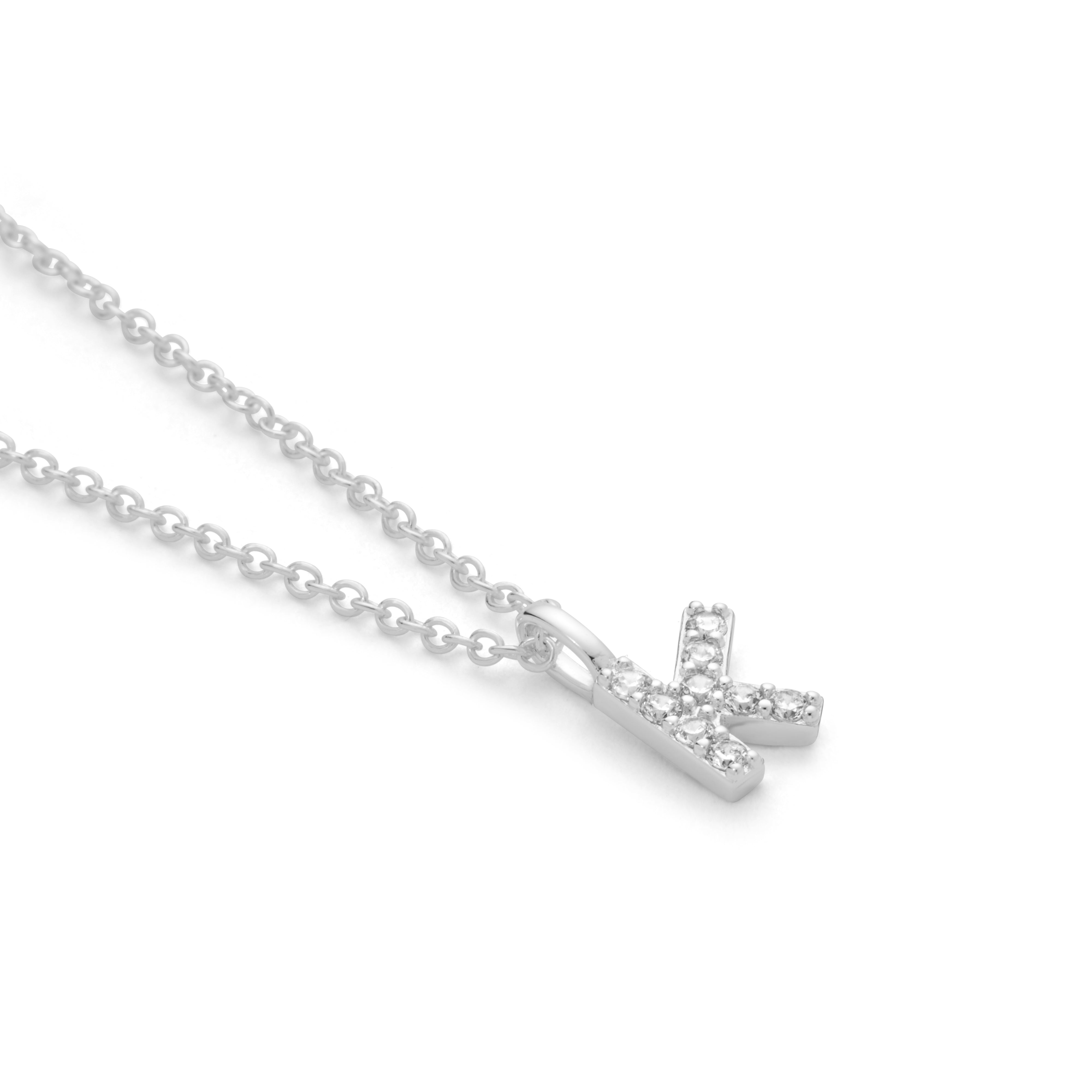 Silver Plated Alphabet Pendant