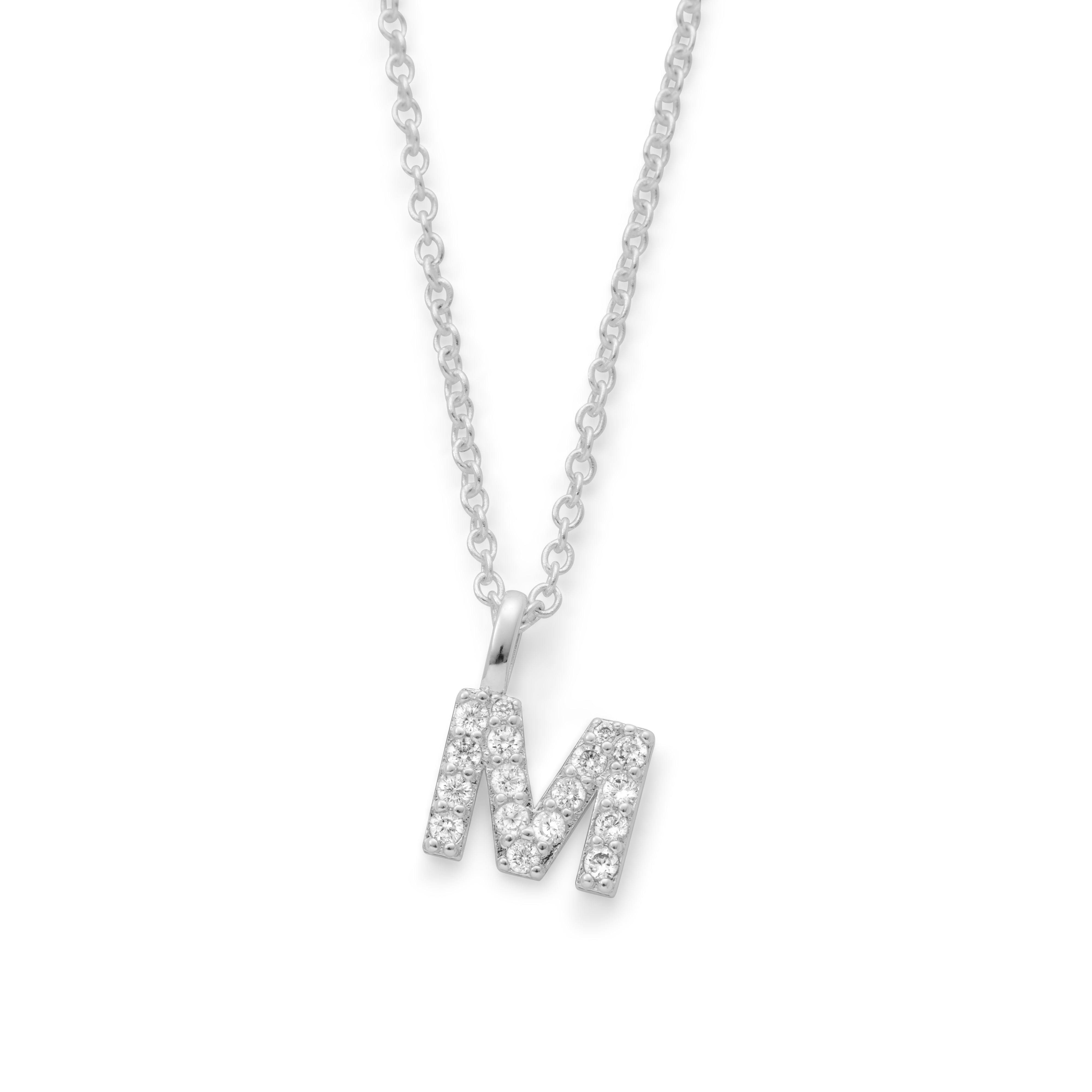 Silver Plated Alphabet Pendant