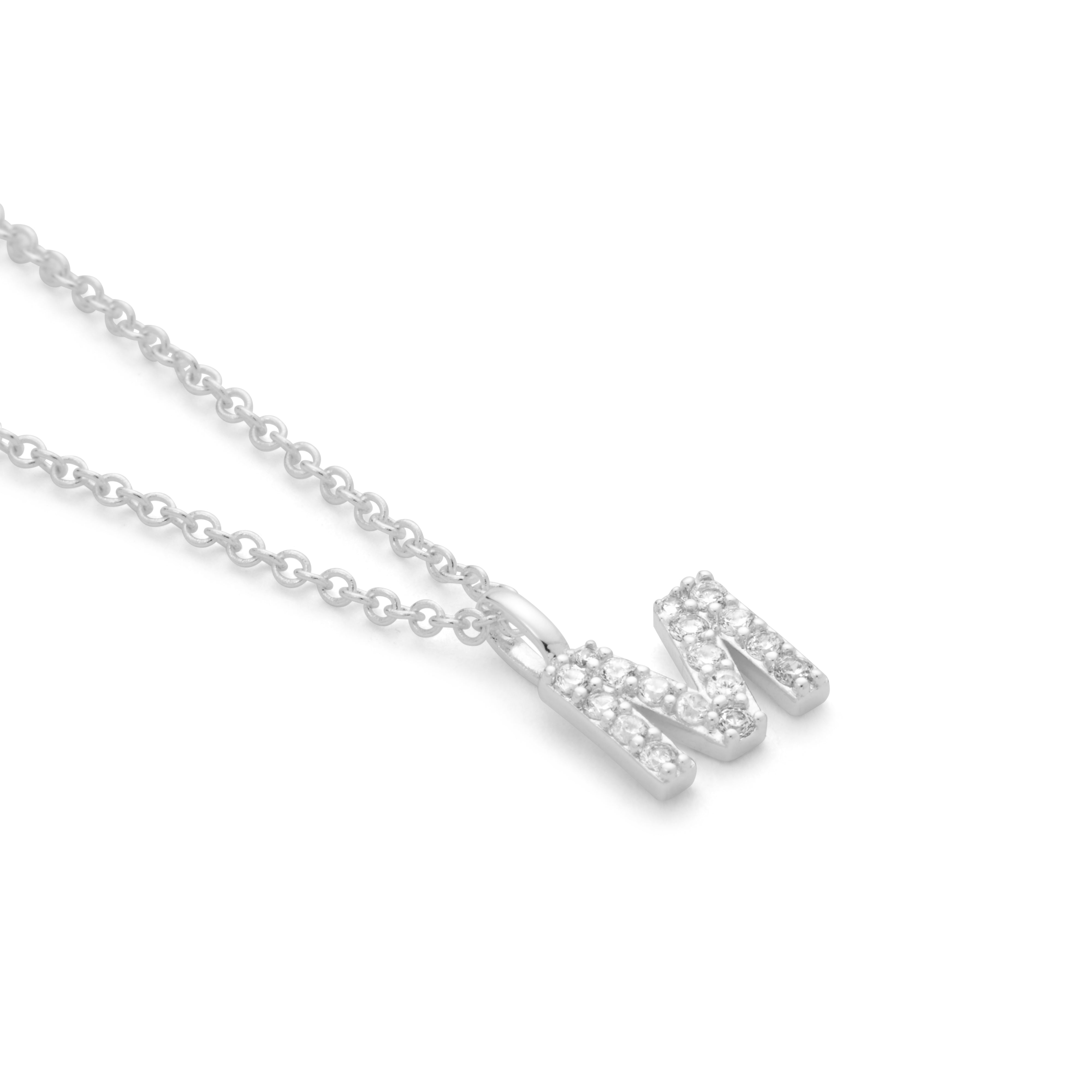 Silver Plated Alphabet Pendant