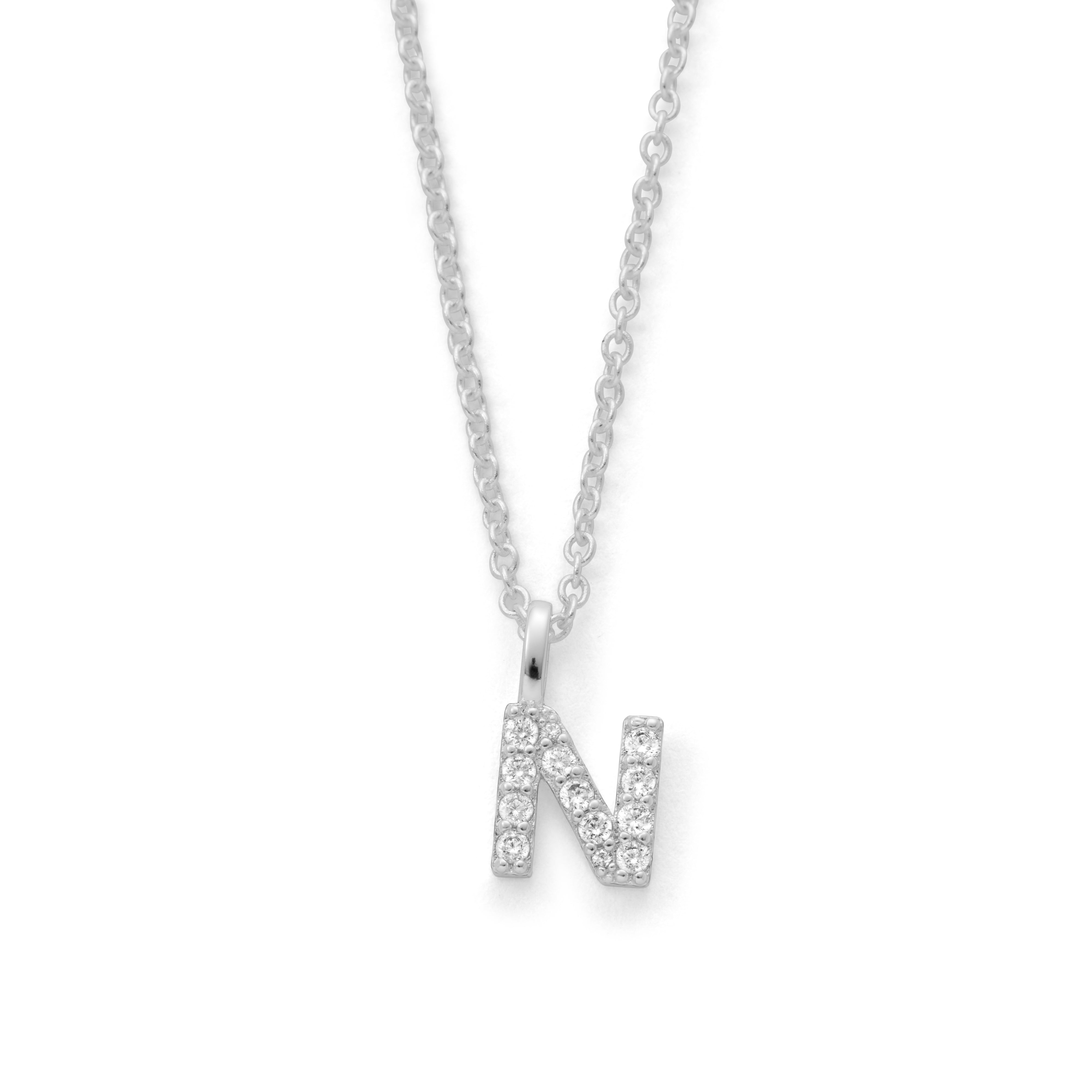 Silver Plated Alphabet Pendant