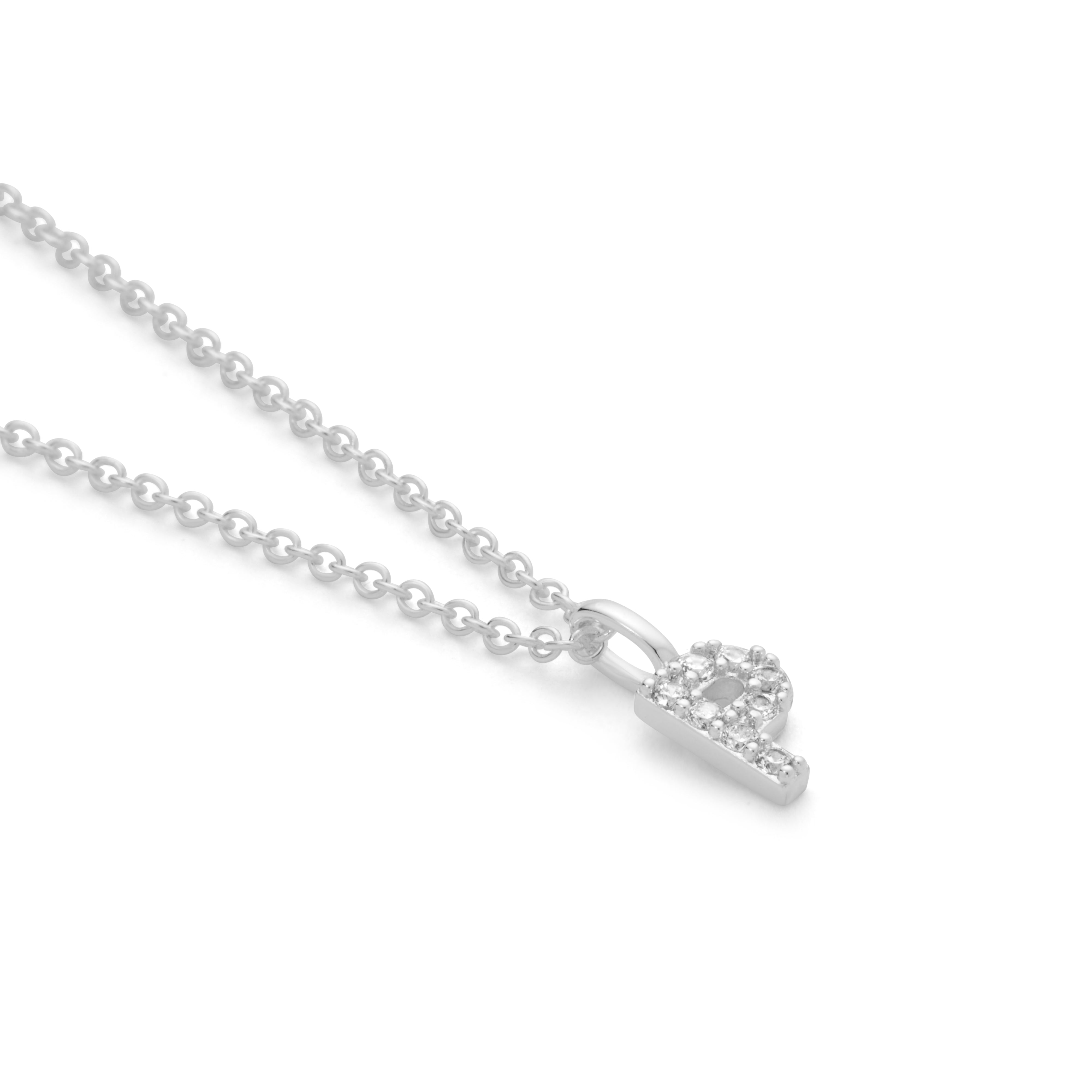 Silver Plated Alphabet Pendant