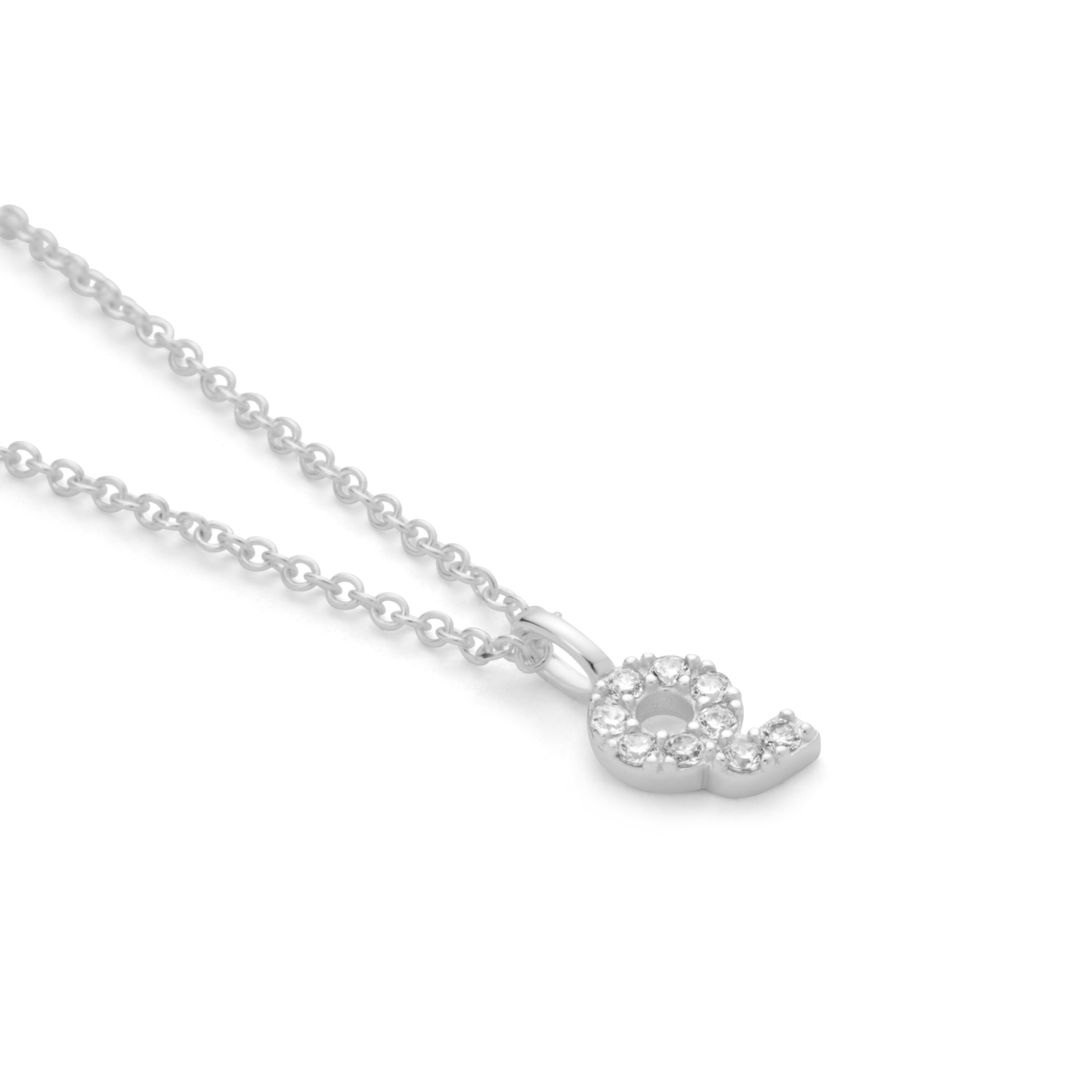 Silver Plated Alphabet Pendant