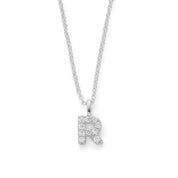 Silver Plated Alphabet Pendant