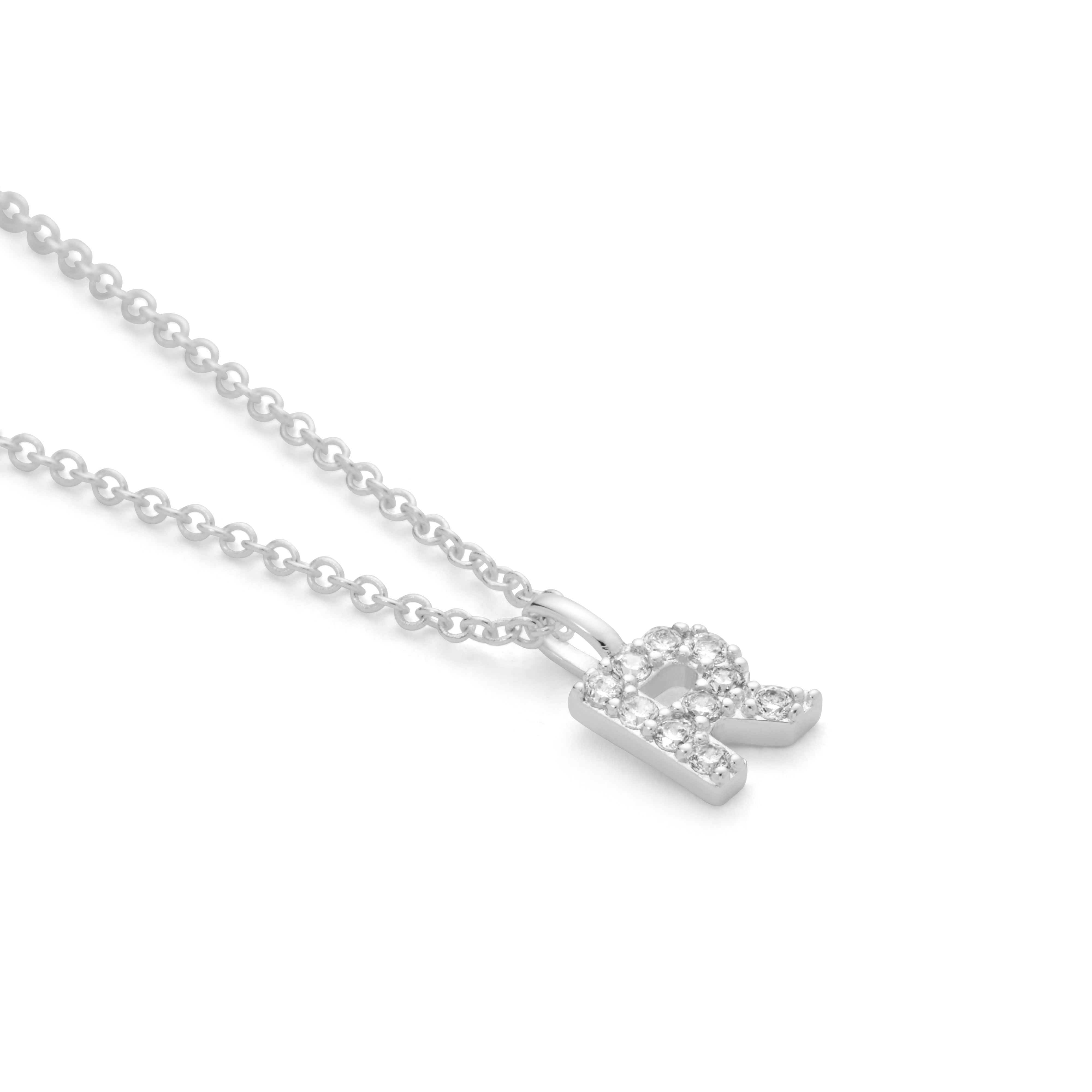 Silver Plated Alphabet Pendant