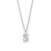 Silver Plated Alphabet Pendant