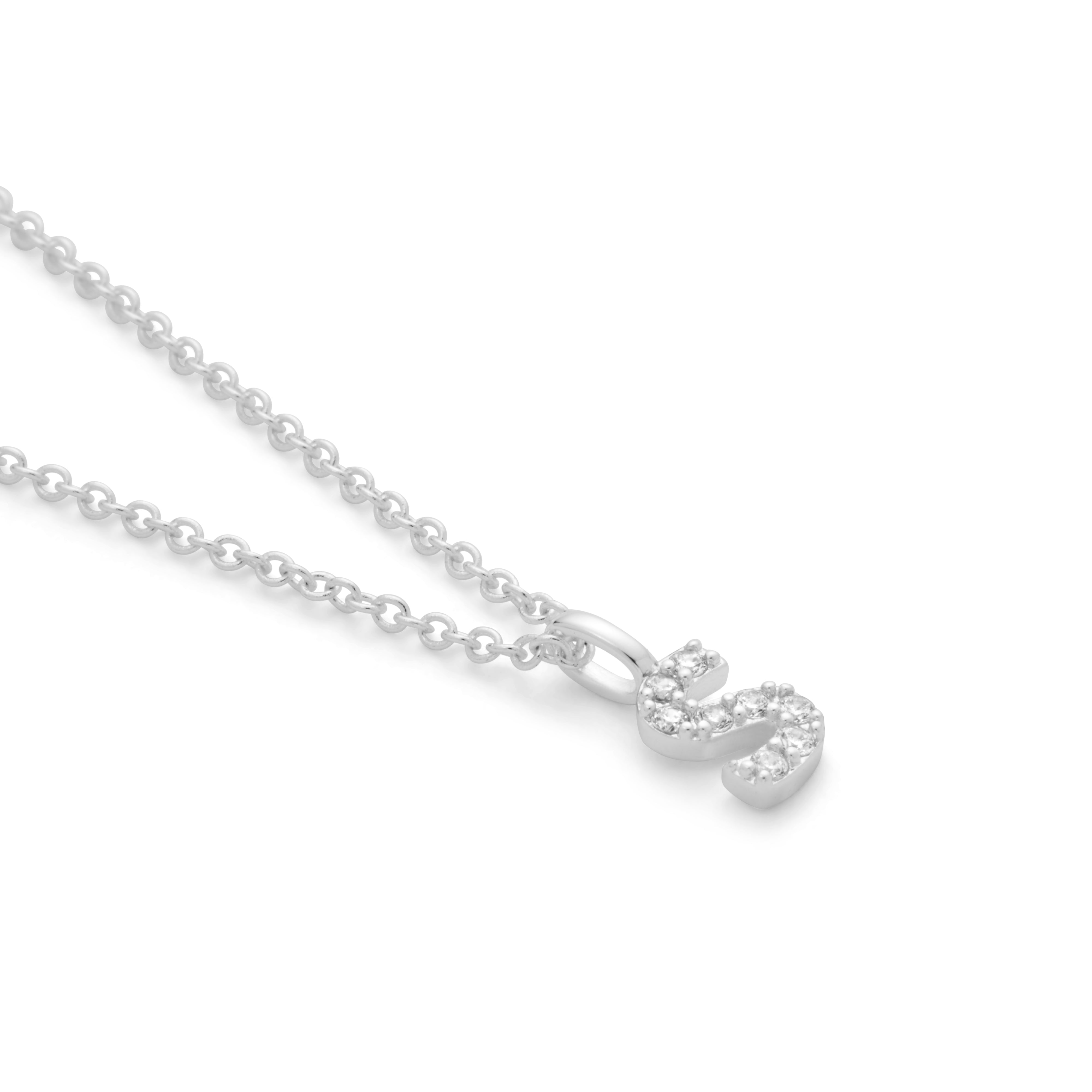 Silver Plated Alphabet Pendant