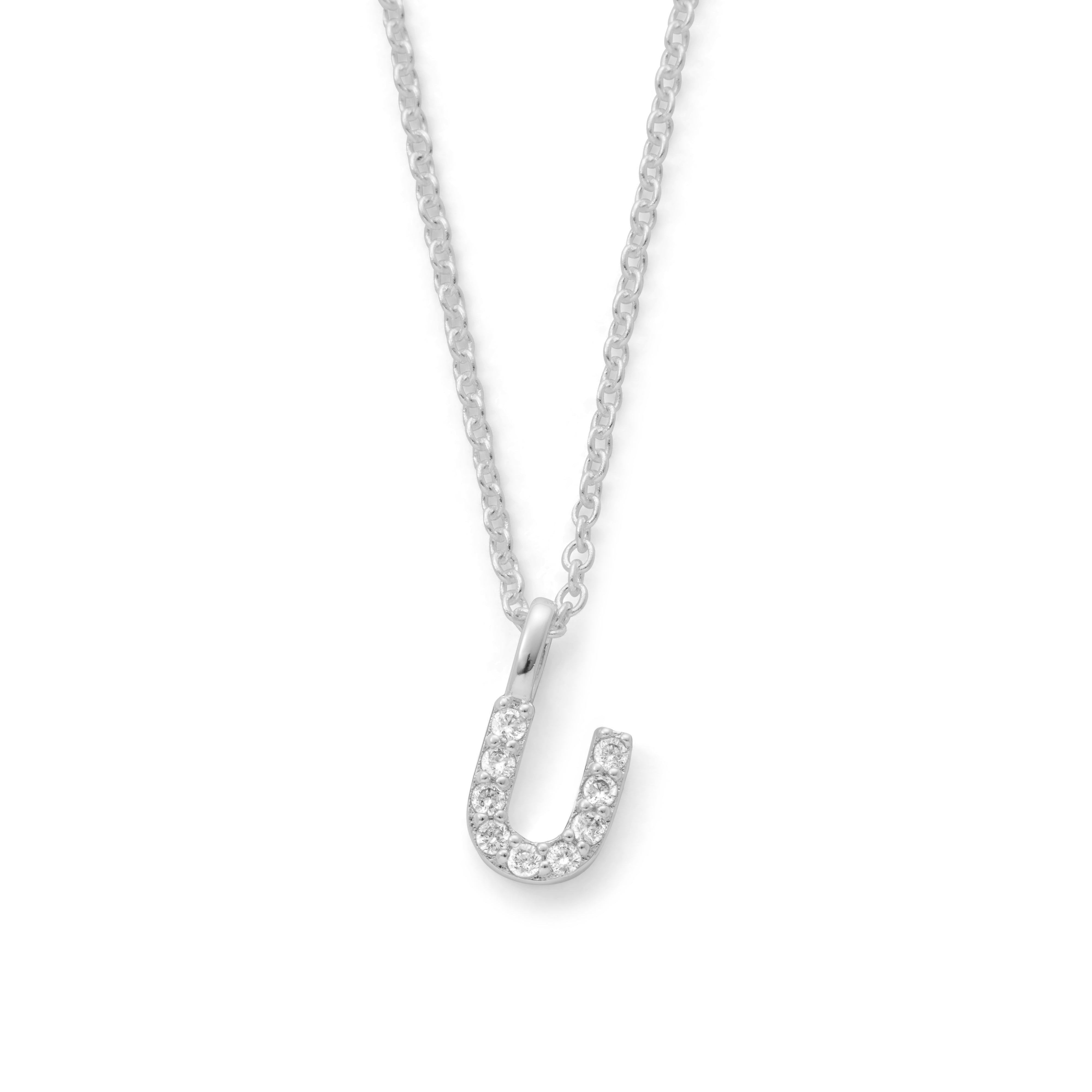 Silver Plated Alphabet Pendant