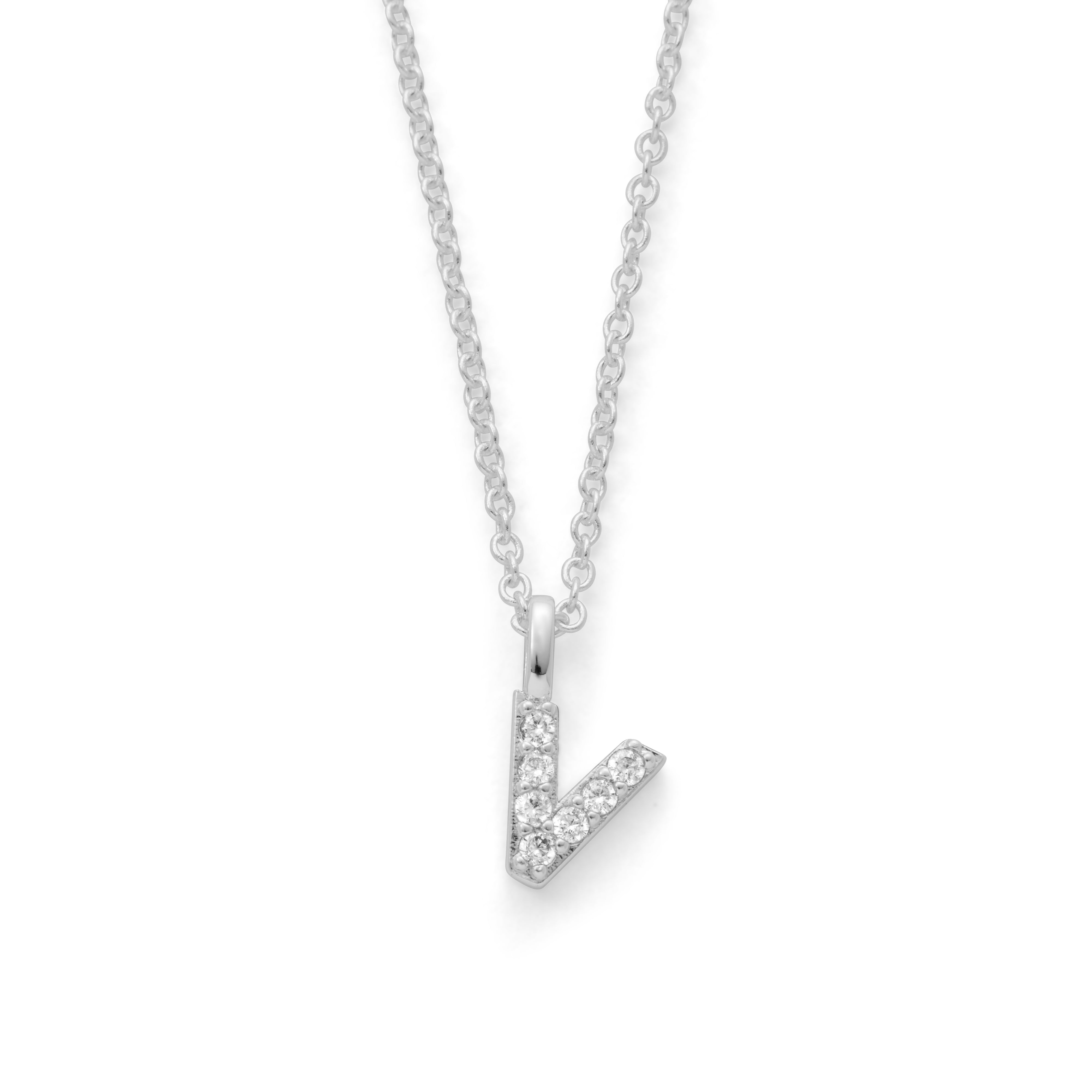 Silver Plated Alphabet Pendant