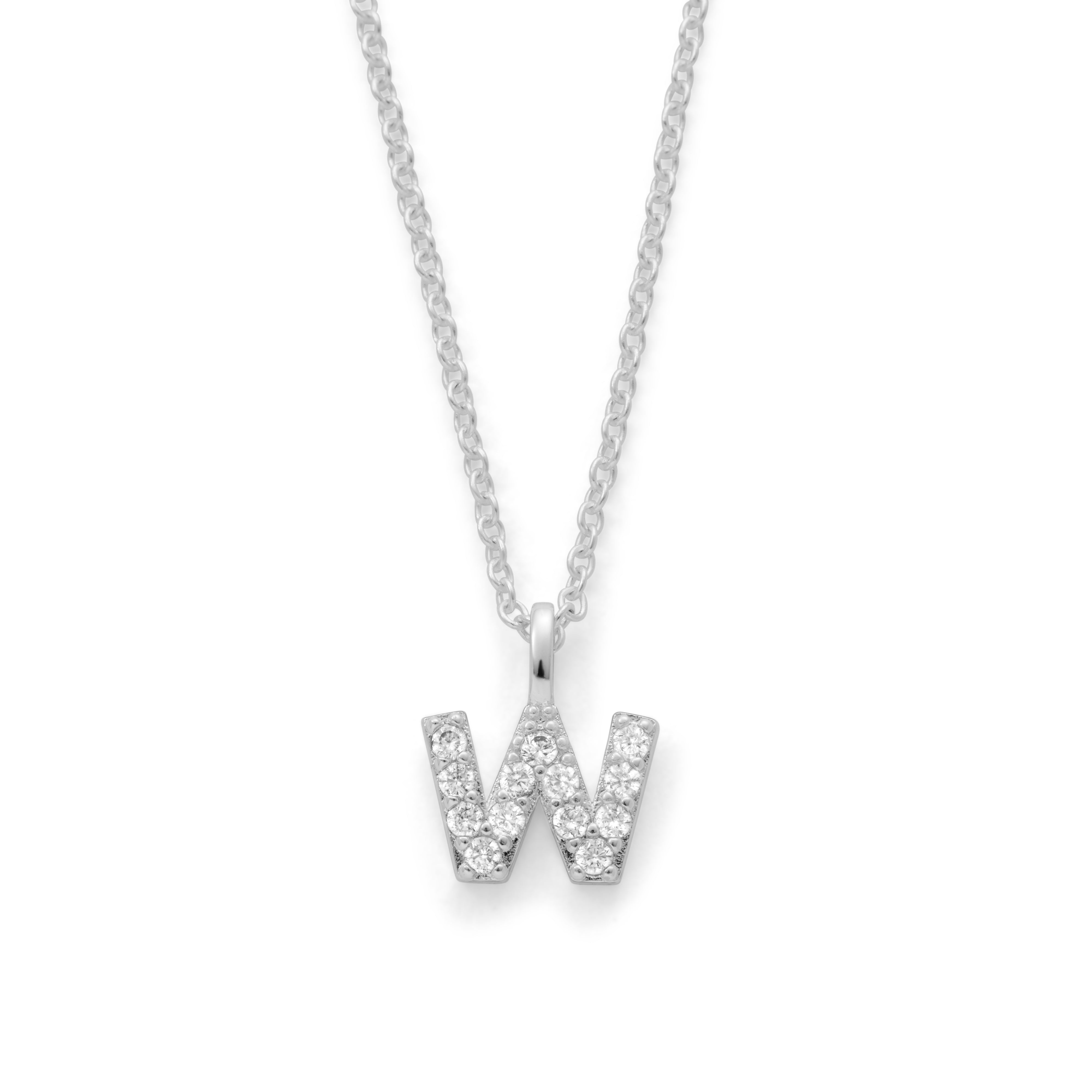 Silver Plated Alphabet Pendant