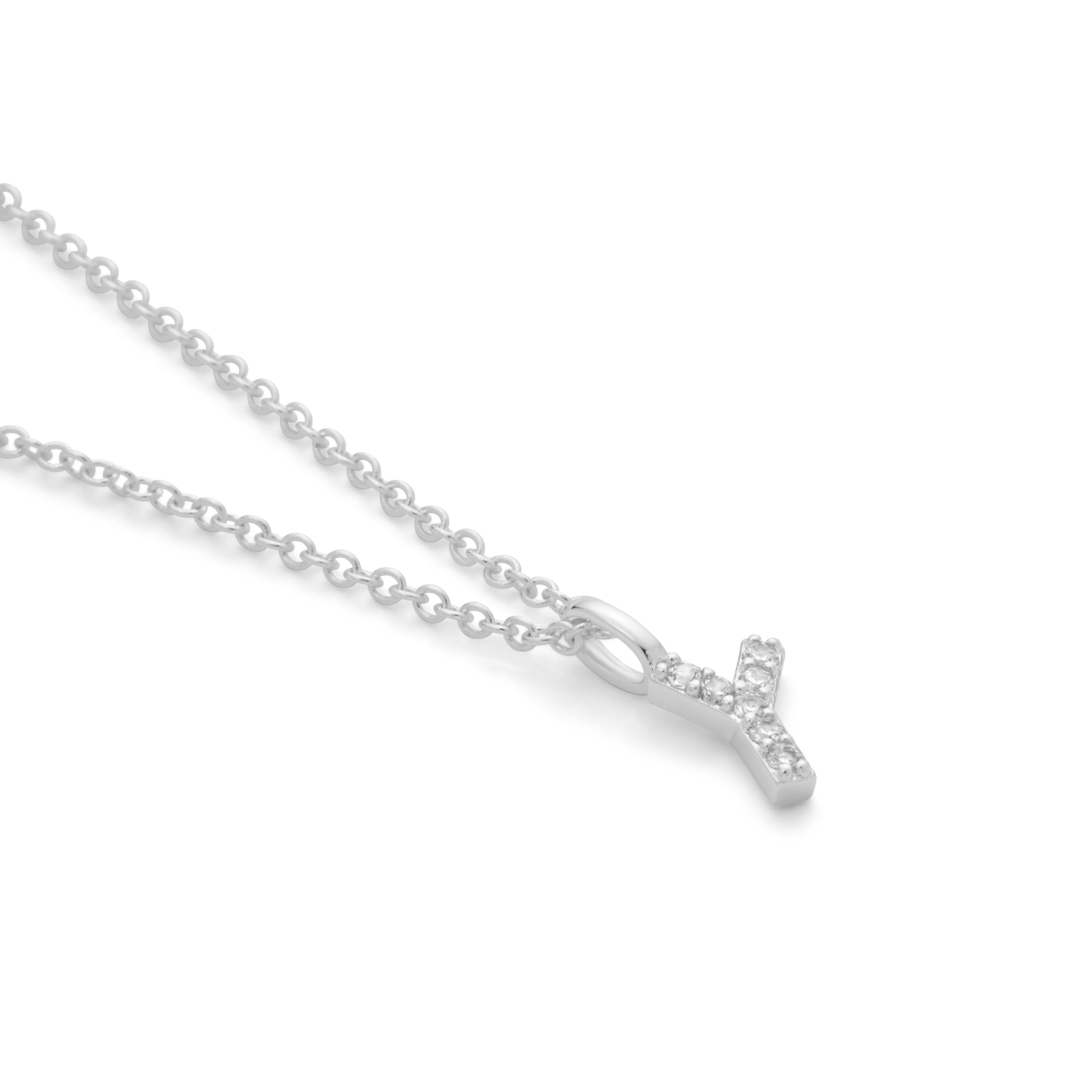 Silver Plated Alphabet Pendant